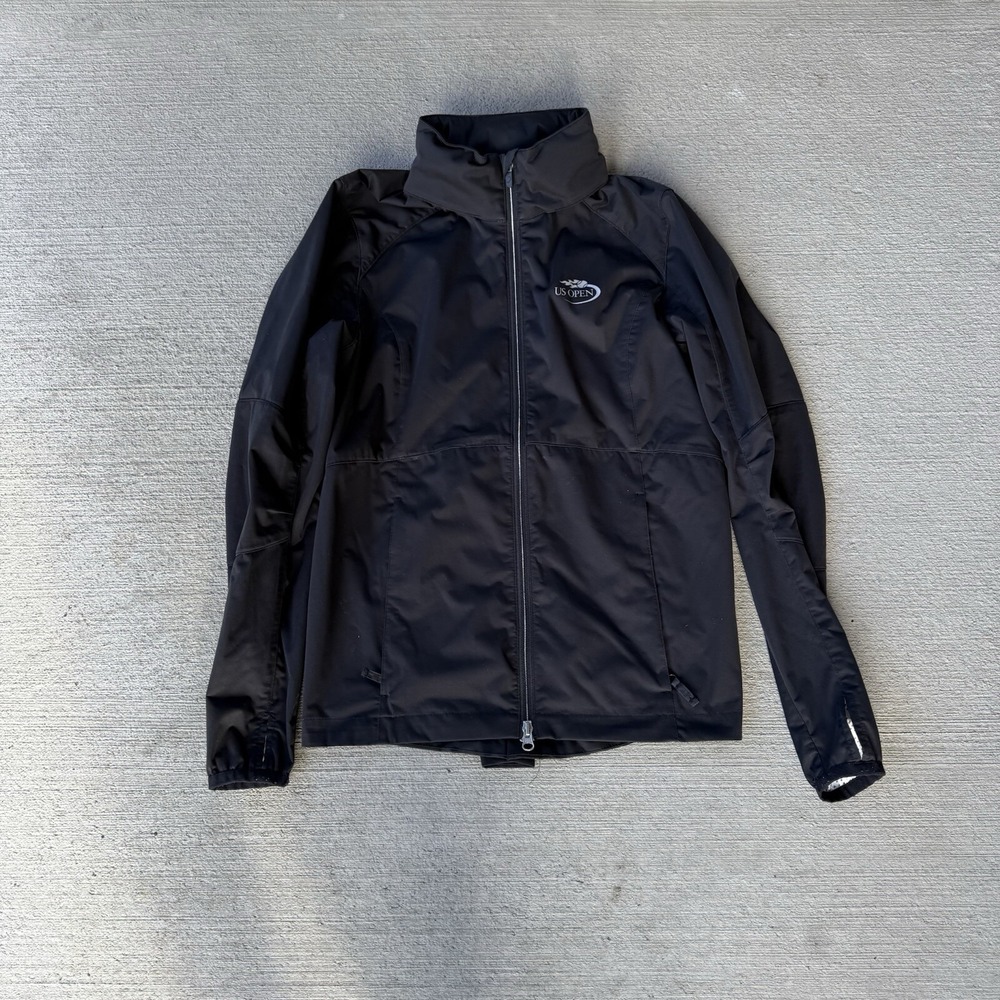 Zero Restriction Windbreaker Tech Jacket Hooded Tennis US Open Womens Sz S